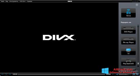 Posnetek zaslona DivX Player Windows 8.1
