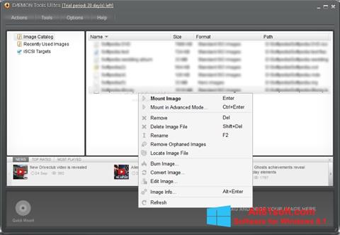 Posnetek zaslona DAEMON Tools Ultra Windows 8.1