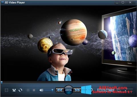 Posnetek zaslona 3D Video Player Windows 8.1