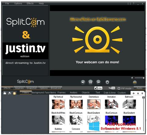 Posnetek zaslona SplitCam Windows 8.1