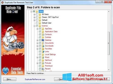 Posnetek zaslona Duplicate File Remover Windows 8.1