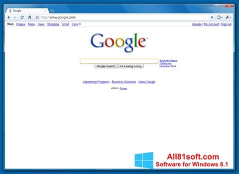 Posnetek zaslona Google Chrome Beta Windows 8.1