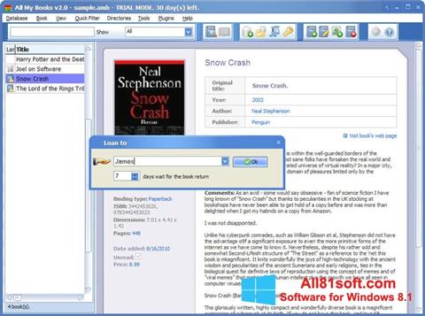 Posnetek zaslona All My Books Windows 8.1