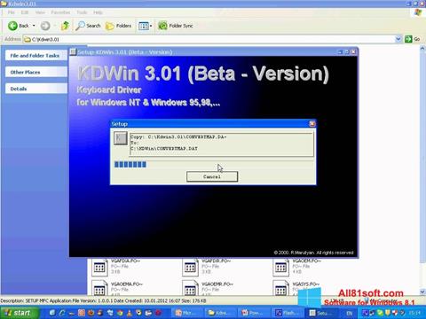 Posnetek zaslona KDWin Windows 8.1