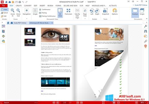 Posnetek zaslona Soda PDF Windows 8.1