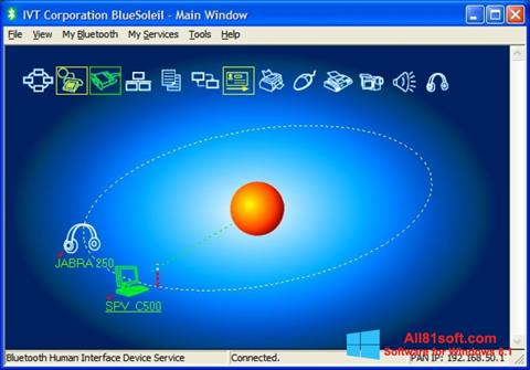Posnetek zaslona BlueSoleil Windows 8.1