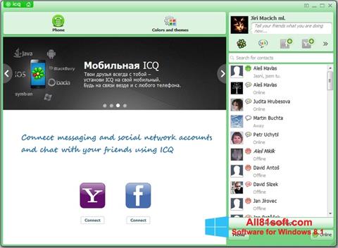 Posnetek zaslona ICQ Windows 8.1