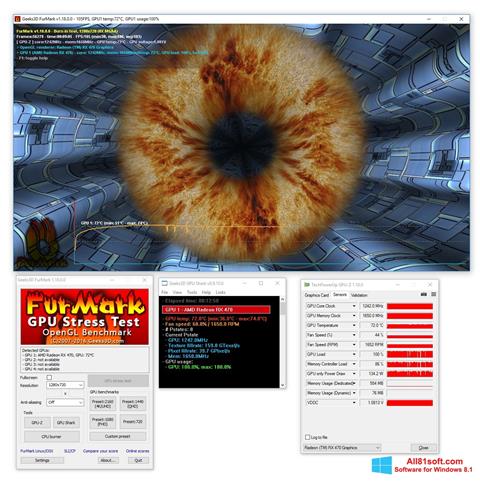 Posnetek zaslona FurMark Windows 8.1