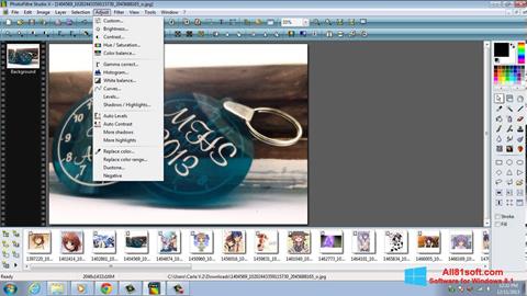 Posnetek zaslona PhotoFiltre Studio X Windows 8.1