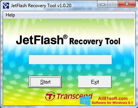 Posnetek zaslona JetFlash Recovery Tool Windows 8.1