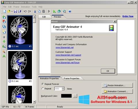 Posnetek zaslona Easy GIF Animator Windows 8.1