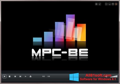 Posnetek zaslona MPC-BE Windows 8.1