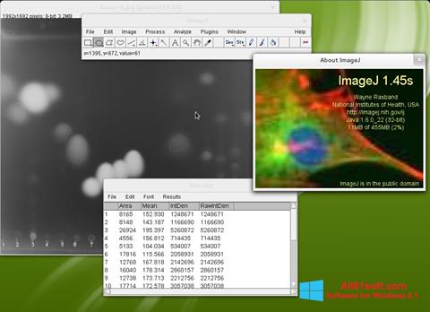 Posnetek zaslona ImageJ Windows 8.1