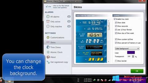 Posnetek zaslona Atomic Alarm Clock Windows 8.1