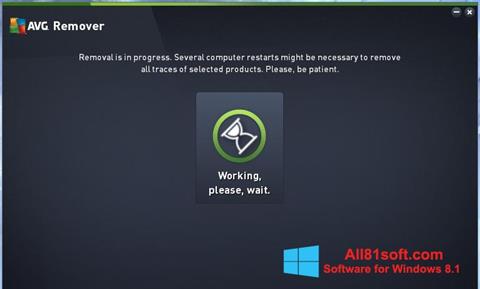 Posnetek zaslona AVG Remover Windows 8.1