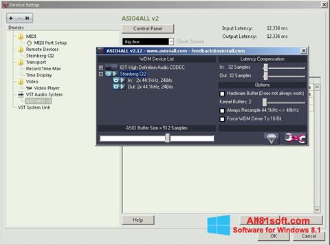 Posnetek zaslona ASIO4ALL Windows 8.1