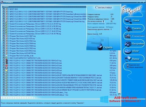 Posnetek zaslona FreeSpacer Windows 8.1