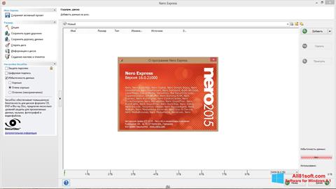 Posnetek zaslona Nero Express Windows 8.1