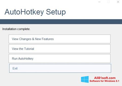 Posnetek zaslona AutoHotkey Windows 8.1