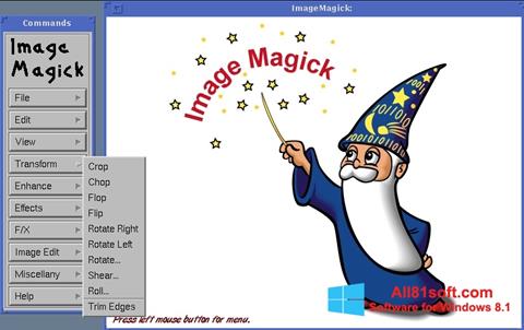 Posnetek zaslona ImageMagick Windows 8.1